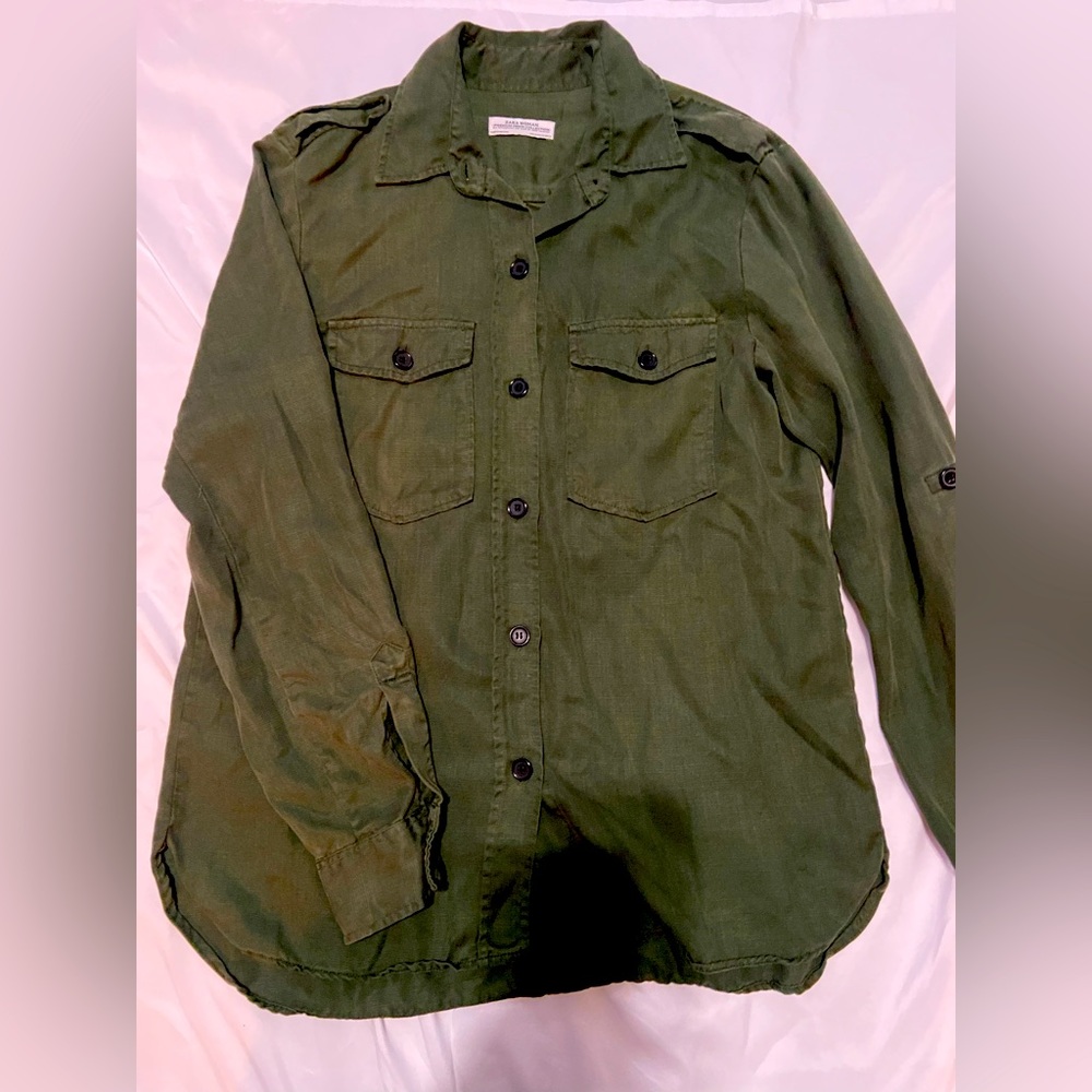 Zara button down top